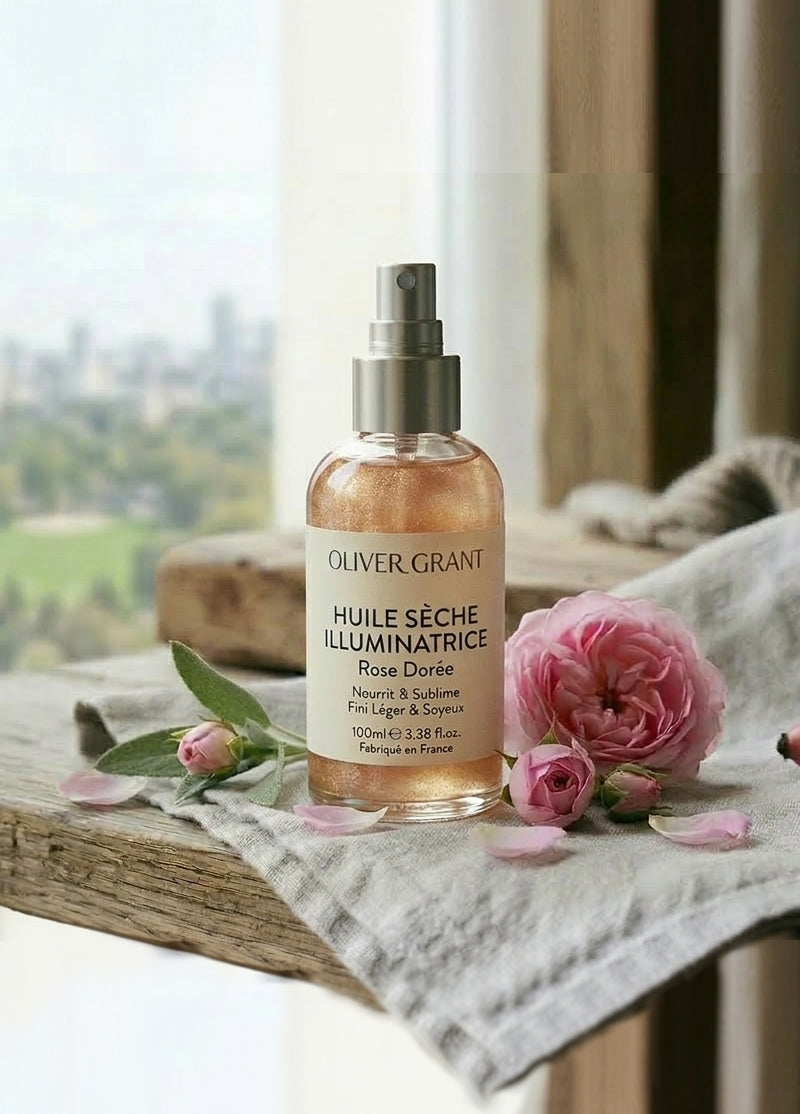Shimmering Dry Oil Rose Gold